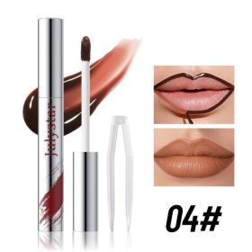 Long Lasting Peel Off Lip Liner, Matte Liquid Lip Stain Pencil, Waterproof And Smudge Proof Lip Plumper, Easy To Apply Lip Tattoo Makeup For Wome (Option: 4)