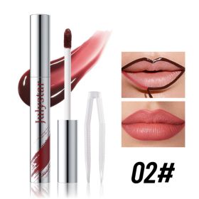Long Lasting Peel Off Lip Liner, Matte Liquid Lip Stain Pencil, Waterproof And Smudge Proof Lip Plumper, Easy To Apply Lip Tattoo Makeup For Wome (Option: 2)